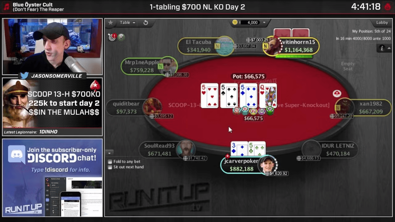 An early online poker stream
