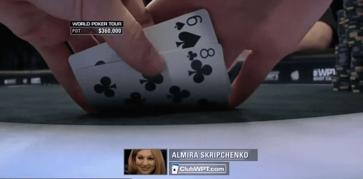 An RFID poker table used for a tournament broadcast